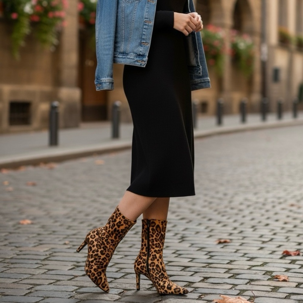 Mix No. 6 Animal Print Ankle Booties